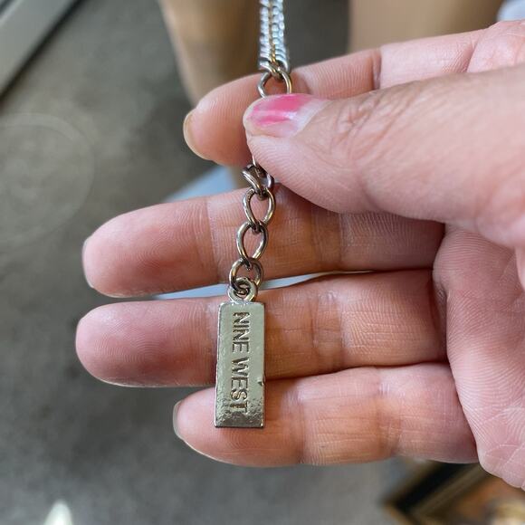 Y2K Nine West Dress Belt BOHO Women’s Stainless Steel Silver Tone Chain 45” Long - Picture 3 of 5